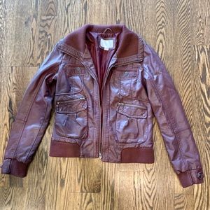Women’s faux leather jacket